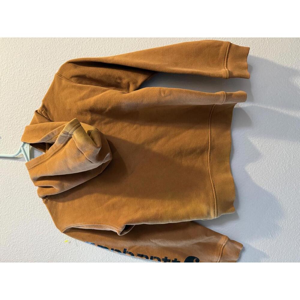 Carhartt Kids' Brown Pullover Hoodie Size Small - Picture 3 of 4